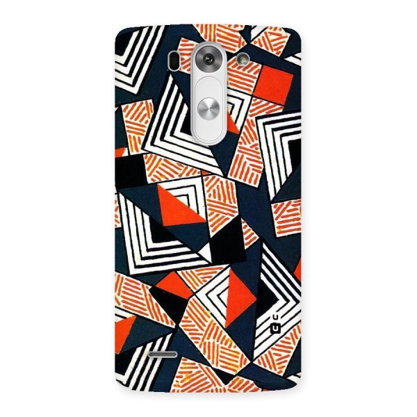 Colored Cuts Pattern Back Case for LG G3 Beat