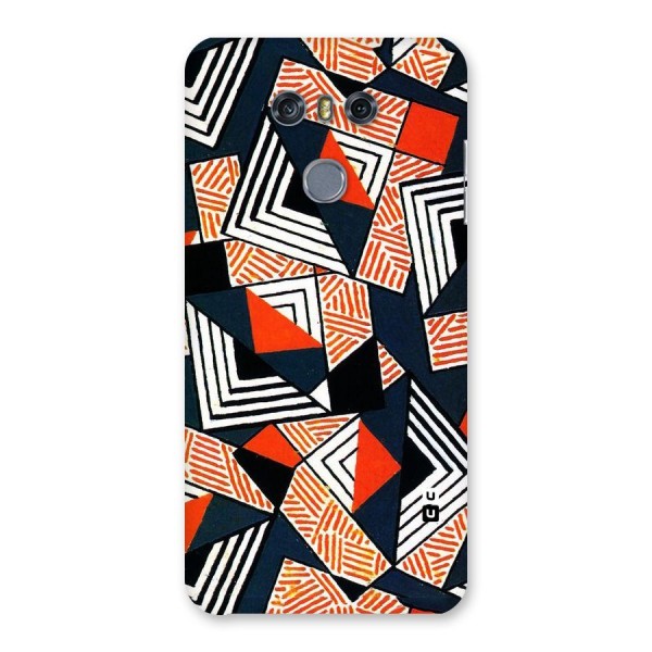 Colored Cuts Pattern Back Case for LG G6