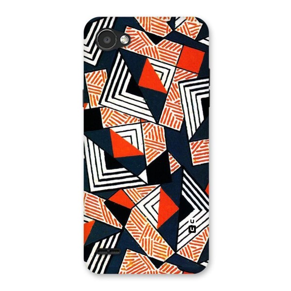 Colored Cuts Pattern Back Case for LG Q6