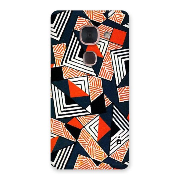 Colored Cuts Pattern Back Case for Le Max 2