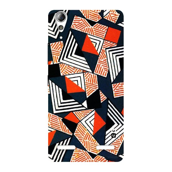 Colored Cuts Pattern Back Case for Lenovo A6000