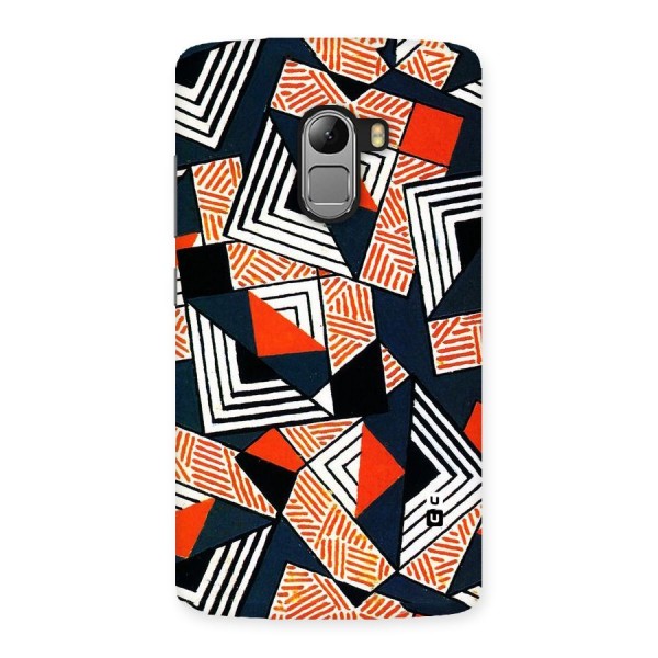 Colored Cuts Pattern Back Case for Lenovo K4 Note