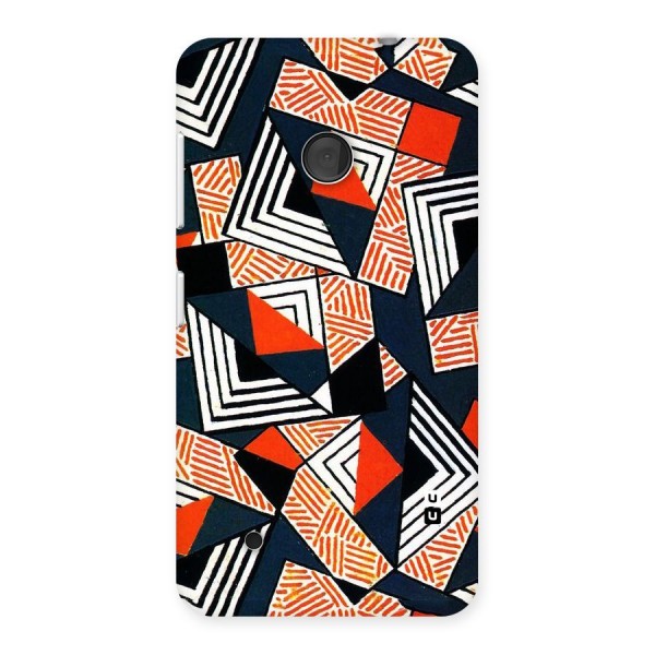 Colored Cuts Pattern Back Case for Lumia 530