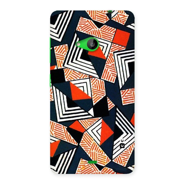 Colored Cuts Pattern Back Case for Lumia 535