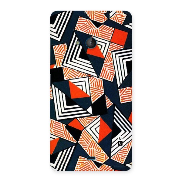 Colored Cuts Pattern Back Case for Lumia 540
