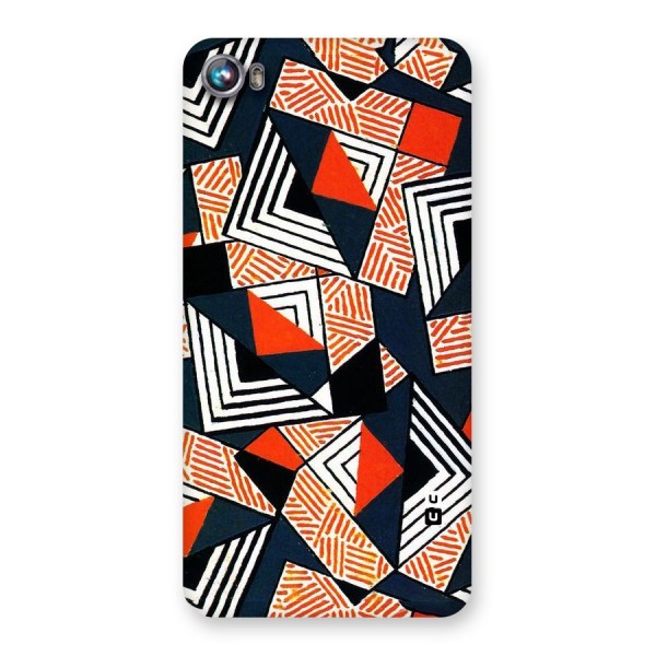 Colored Cuts Pattern Back Case for Micromax Canvas Fire 4 A107