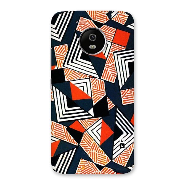 Colored Cuts Pattern Back Case for Moto G5