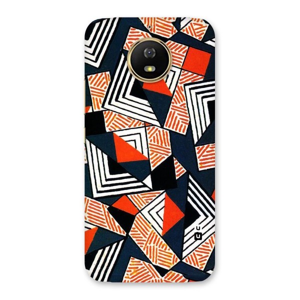 Colored Cuts Pattern Back Case for Moto G5s