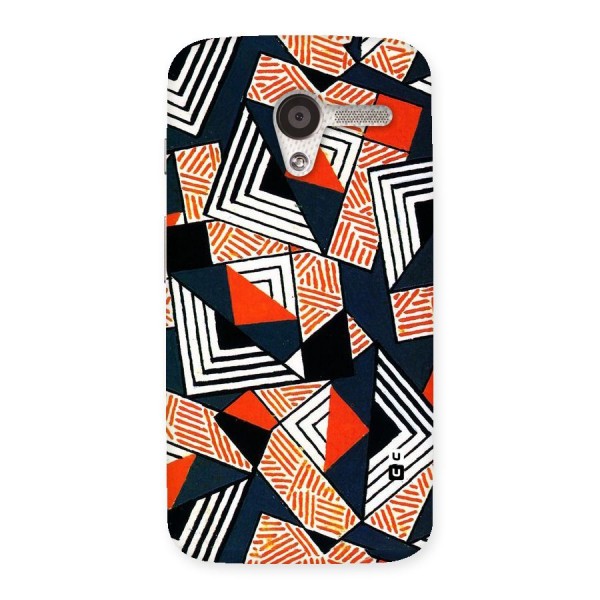Colored Cuts Pattern Back Case for Moto X