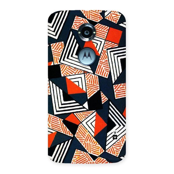 Colored Cuts Pattern Back Case for Moto X 2nd Gen