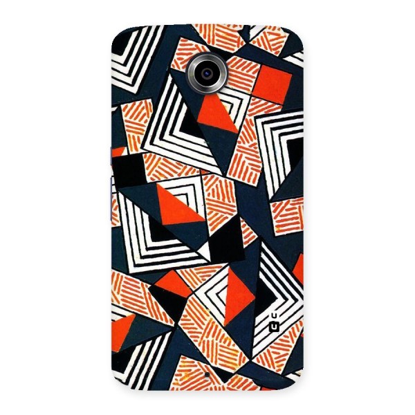 Colored Cuts Pattern Back Case for Nexsus 6