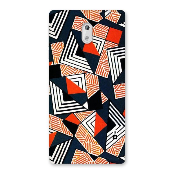 Colored Cuts Pattern Back Case for Nokia 3