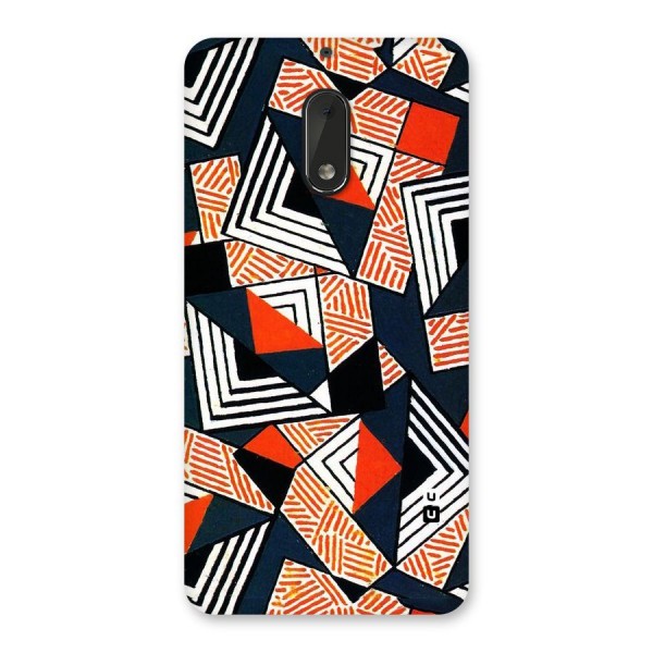 Colored Cuts Pattern Back Case for Nokia 6