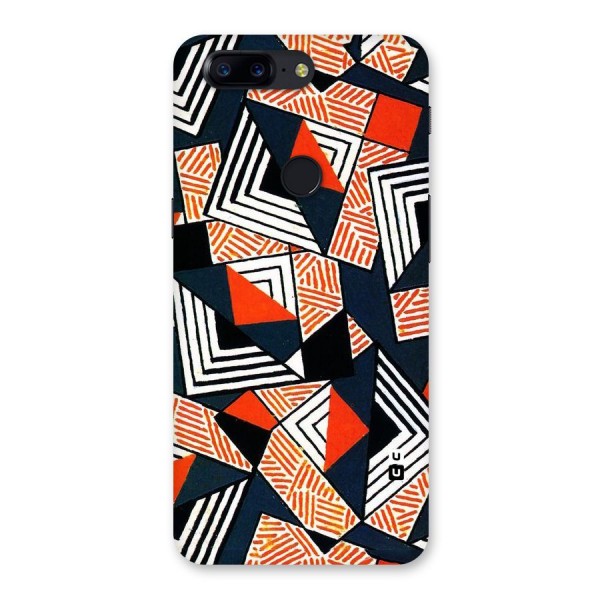 Colored Cuts Pattern Back Case for OnePlus 5T