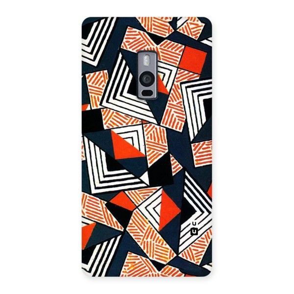 Colored Cuts Pattern Back Case for OnePlus Two