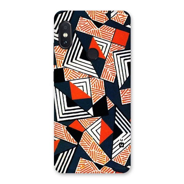 Colored Cuts Pattern Back Case for Redmi Note 5 Pro