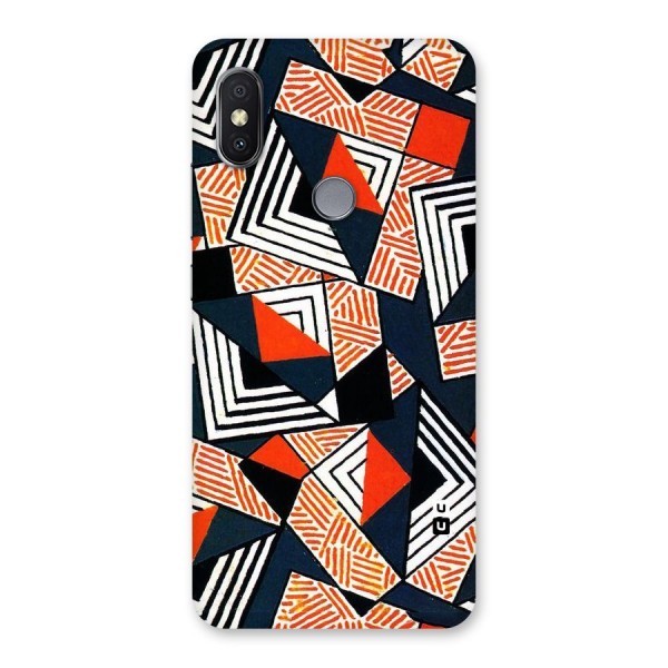 Colored Cuts Pattern Back Case for Redmi Y2