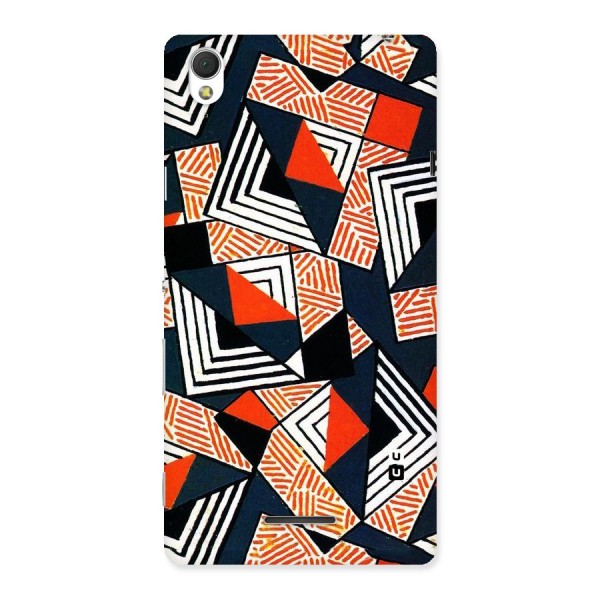 Colored Cuts Pattern Back Case for Sony Xperia T3
