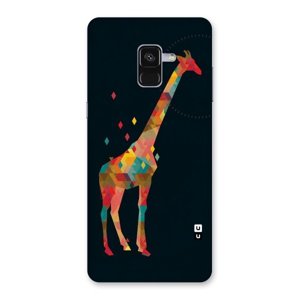 Colored Giraffe Back Case for Galaxy A8 Plus