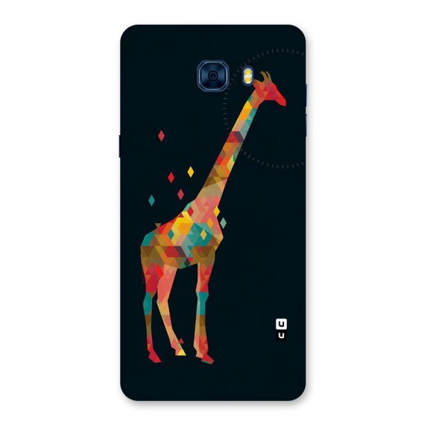 Colored Giraffe Back Case for Galaxy C7 Pro