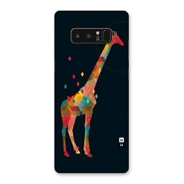 Colored Giraffe Back Case for Galaxy Note 8
