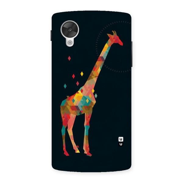 Colored Giraffe Back Case for Google Nexsus 5
