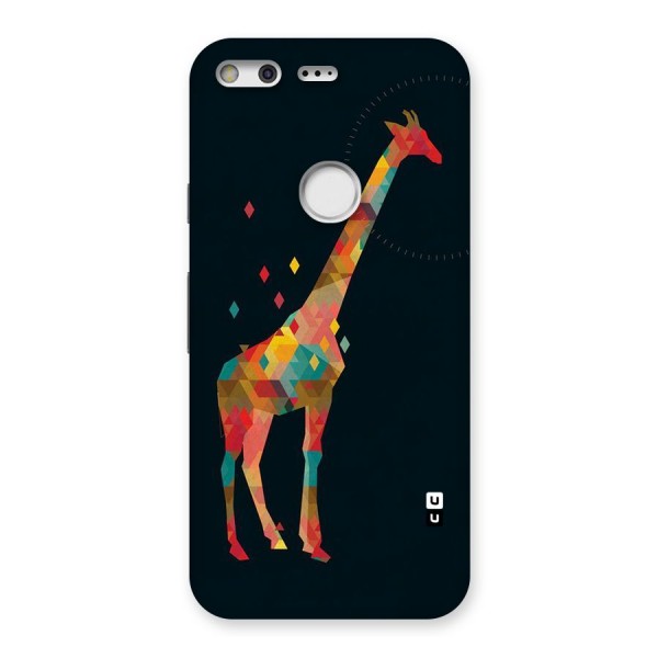 Colored Giraffe Back Case for Google Pixel