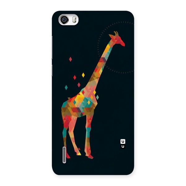 Colored Giraffe Back Case for Honor 6
