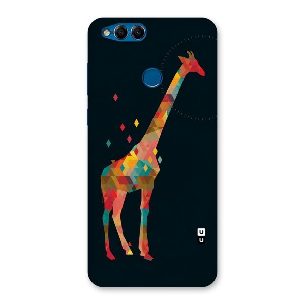 Colored Giraffe Back Case for Honor 7X
