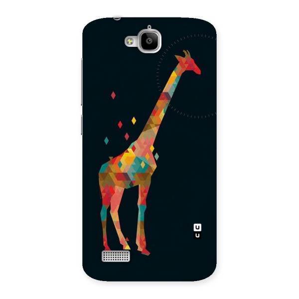 Colored Giraffe Back Case for Honor Holly