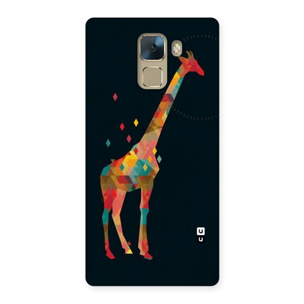 Colored Giraffe Back Case for Huawei Honor 7