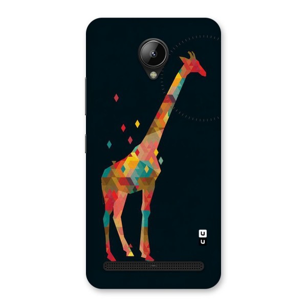 Colored Giraffe Back Case for Lenovo C2