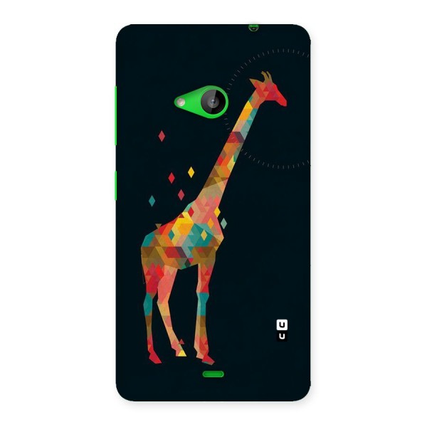 Colored Giraffe Back Case for Lumia 535