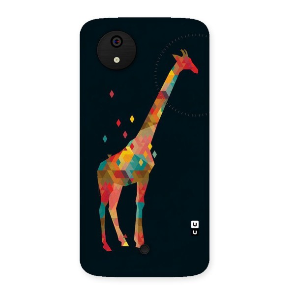 Colored Giraffe Back Case for Micromax Canvas A1