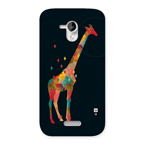 Colored Giraffe Back Case for Micromax Canvas HD A116