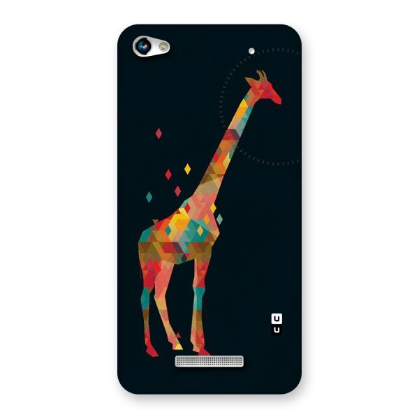 Colored Giraffe Back Case for Micromax Hue 2