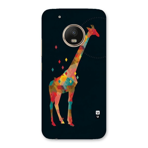 Colored Giraffe Back Case for Moto G5 Plus