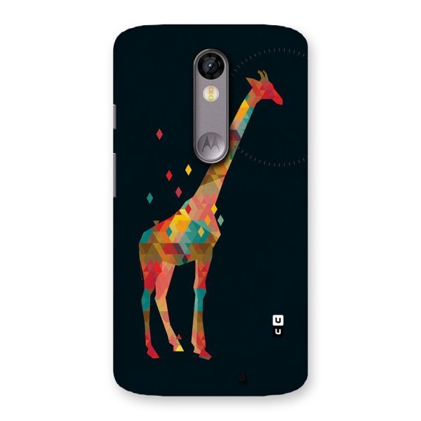Colored Giraffe Back Case for Moto X Force