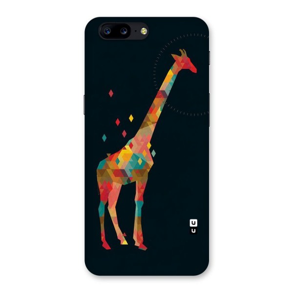 Colored Giraffe Back Case for OnePlus 5