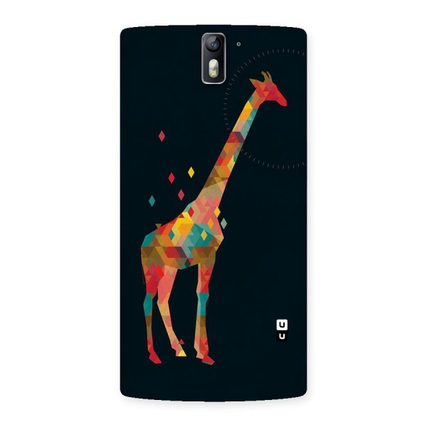 Colored Giraffe Back Case for One Plus One