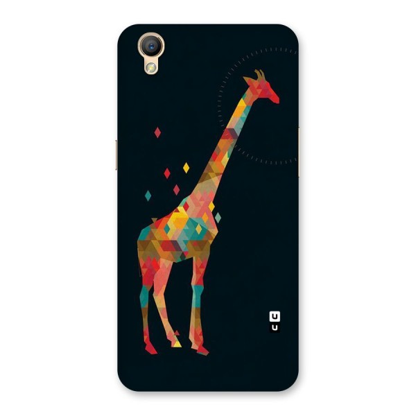 Colored Giraffe Back Case for Oppo A37