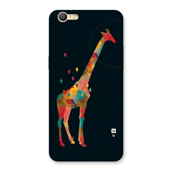 Colored Giraffe Back Case for Oppo A57