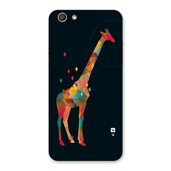 Colored Giraffe Back Case for Oppo F3