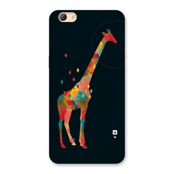 Colored Giraffe Back Case for Oppo F3 Plus