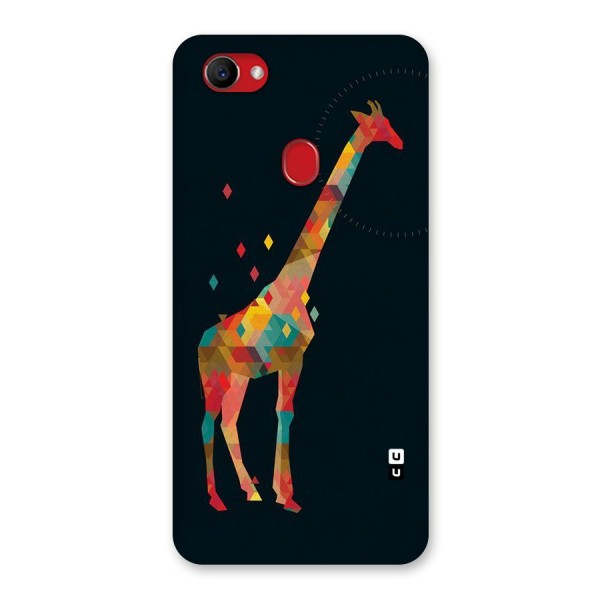 Colored Giraffe Back Case for Oppo F7
