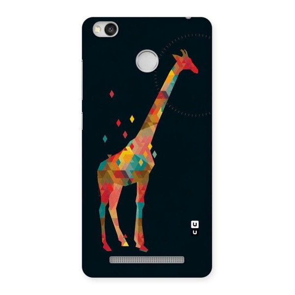 Colored Giraffe Back Case for Redmi 3S Prime