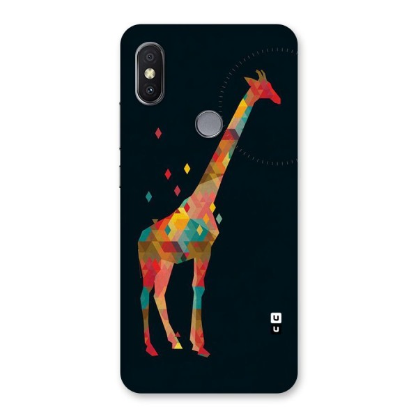 Colored Giraffe Back Case for Redmi Y2