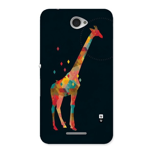 Colored Giraffe Back Case for Sony Xperia E4