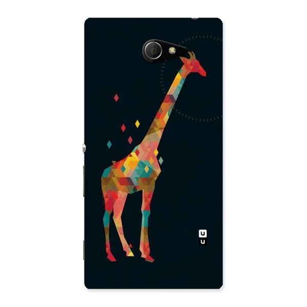 Colored Giraffe Back Case for Sony Xperia M2