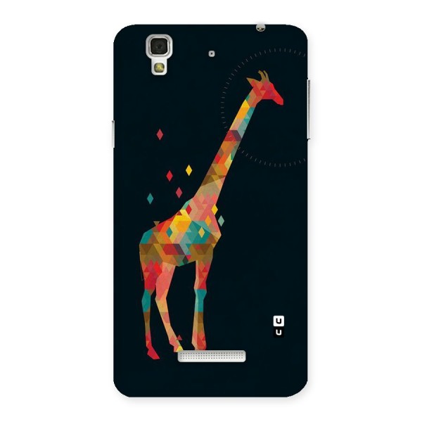Colored Giraffe Back Case for YU Yureka Plus